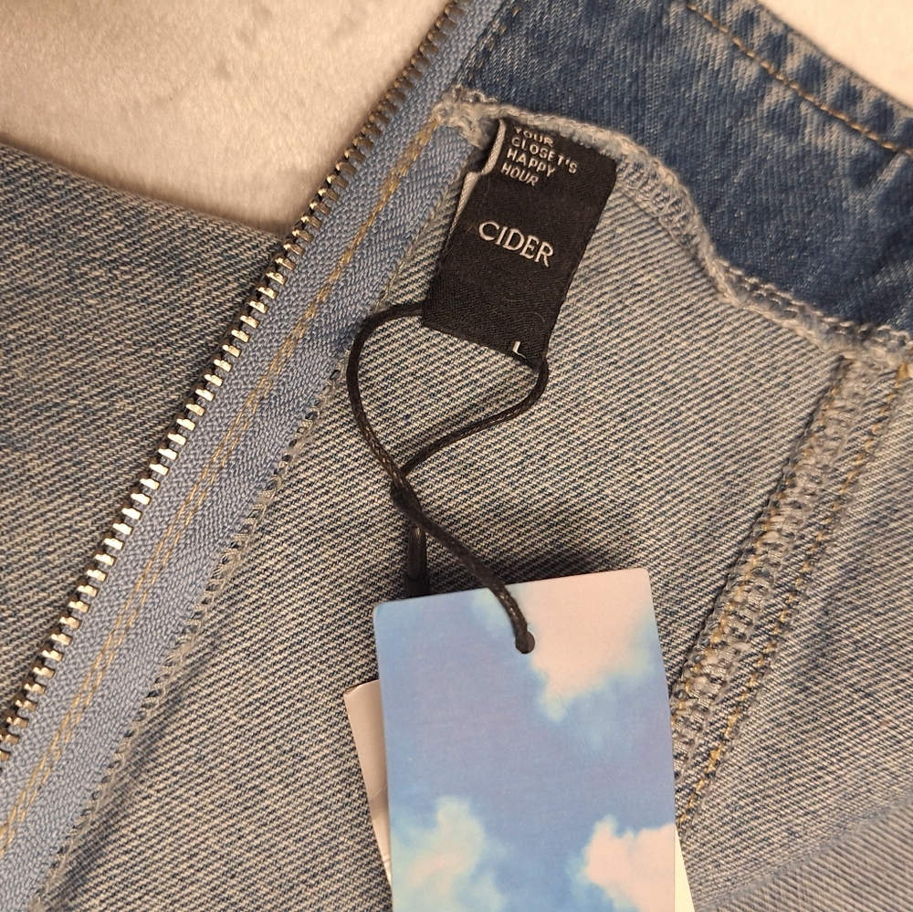 Cider Strapless Denim Dress - Picture 14 of 16